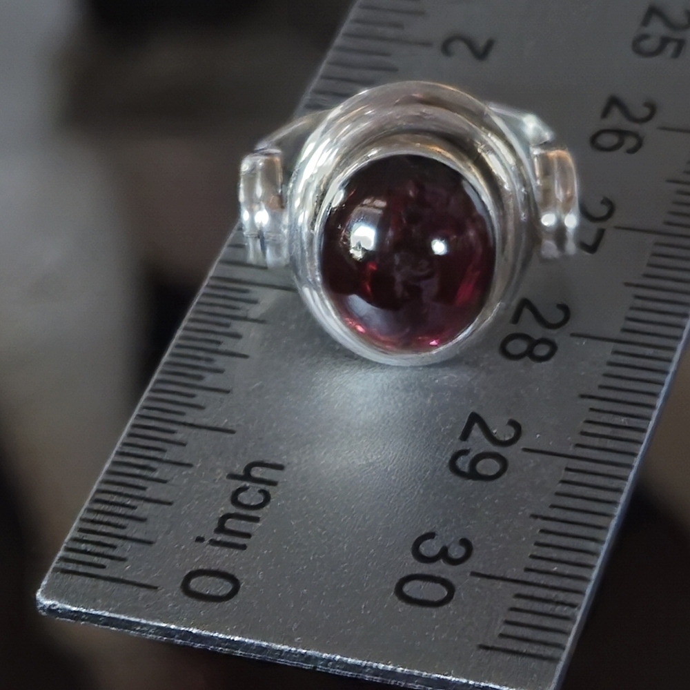 Nicky Butler 925 Sterling Silver Mozambique Garnet Designer Ring Size 6 Vintage - Picture 2 of 15